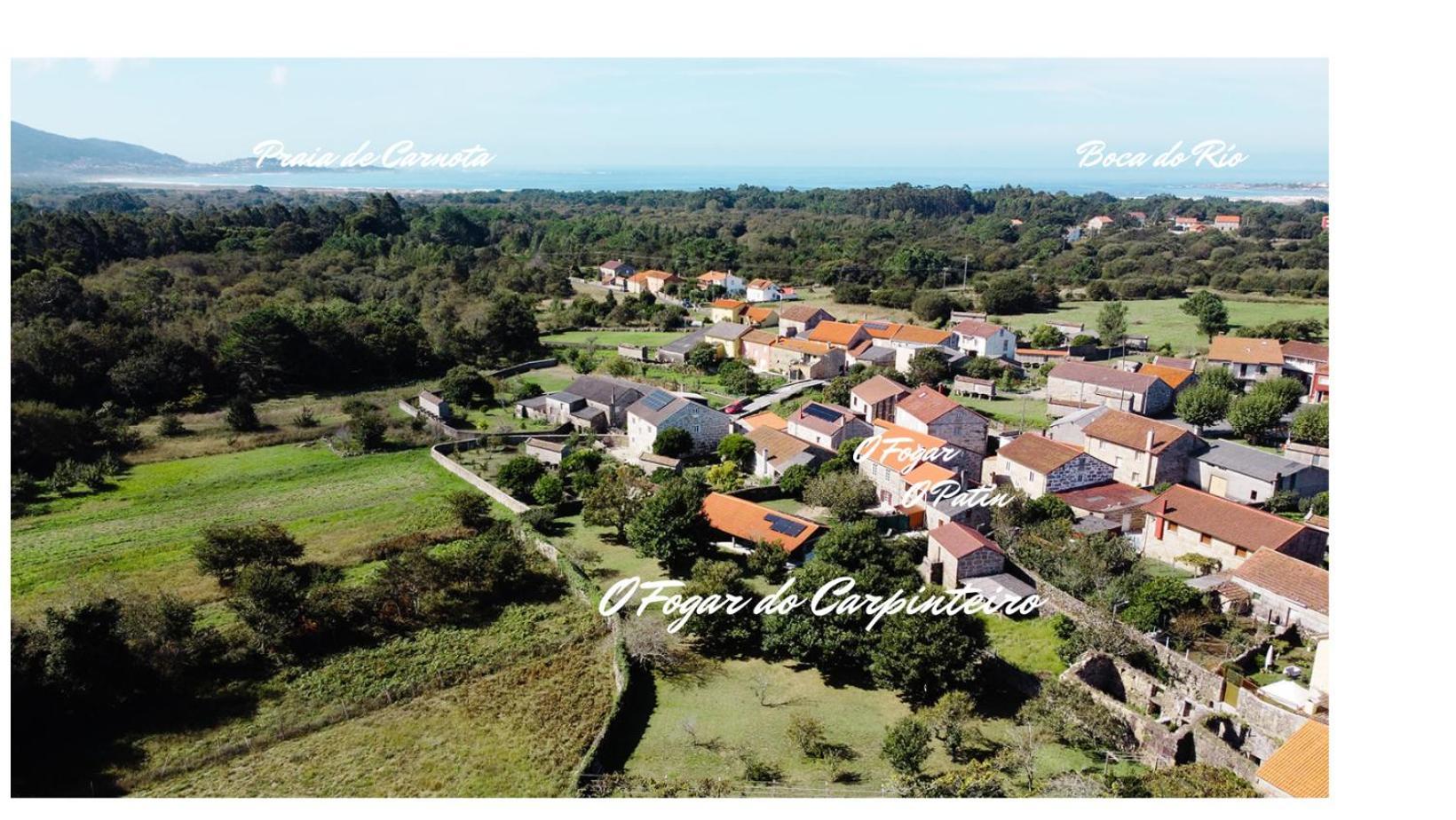 O Fogar Do Carpinteiro Villa Carnota Eksteriør bilde